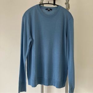 Uniqlo Blue Fine Merino Wool Sweater